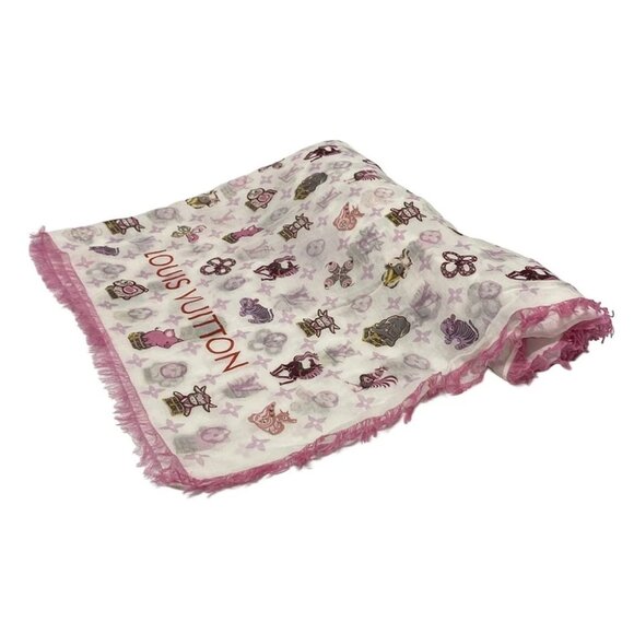 LOUIS VUITTON ethol superstition M71809 Blanc Others - MR0198 Scarf - Picture 1 of 6